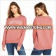 China supplier autumn/winter warm french terry crew neck custom women sweatshirt