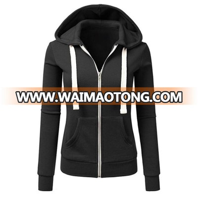 Custom size cotton polyester blend CVC fleece hoodie sweatshirt