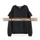 China supplier 2017 New Season Crew Neck Womens casual detail sweatshirt