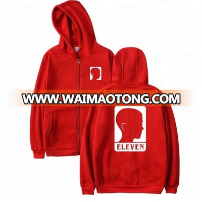 Wholesale custom logo printing zip up unisex hoodies and sweatshirt