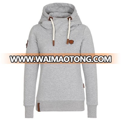 Hot sale slim fitted custom 100% cotton sweatshirts for women